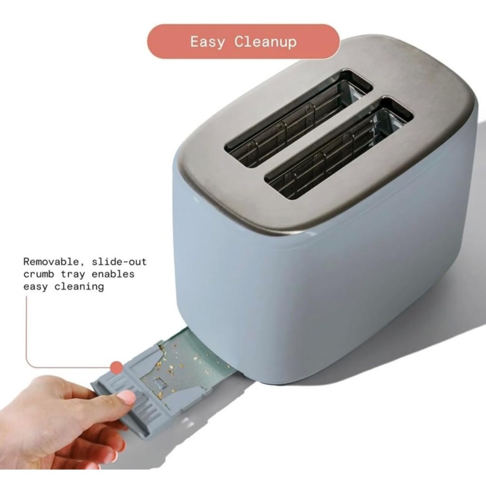 Beautiful 2 Slot Toaster with Touch-Activated Display, Cornflower Blue. - Picture 4 of 5